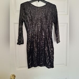 Tobi Black Long Sleeve Dress